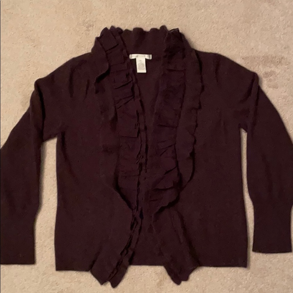 Beautiful Ruffle Cardigan Sweater